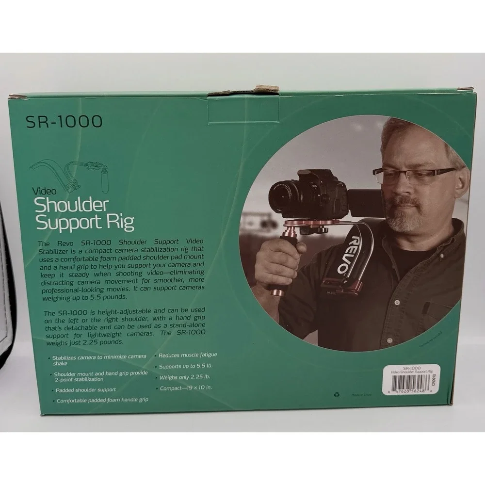 Revo SR-1000 Video Shoulder Support Rig Red NEW